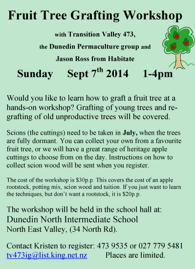 2014 Fruit Tree Grafting Workshop